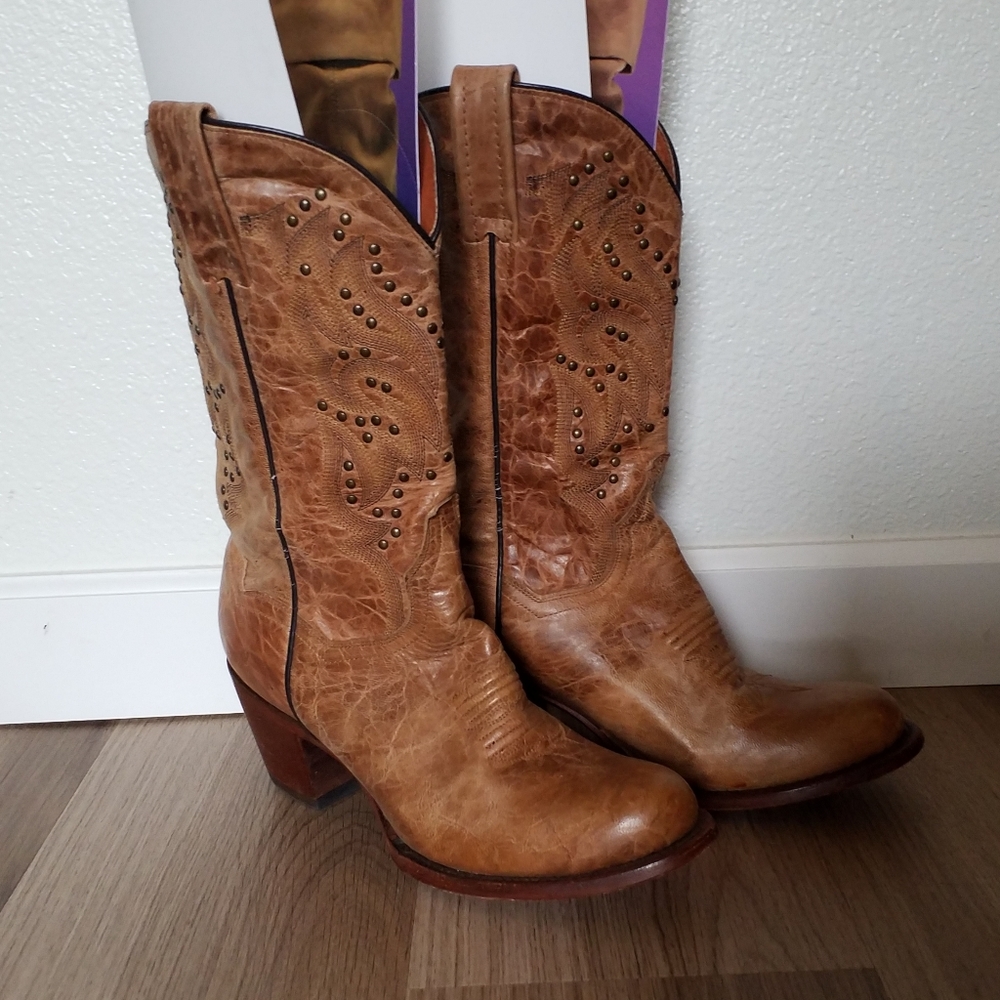 Dan Post Studded Cowboy Boots